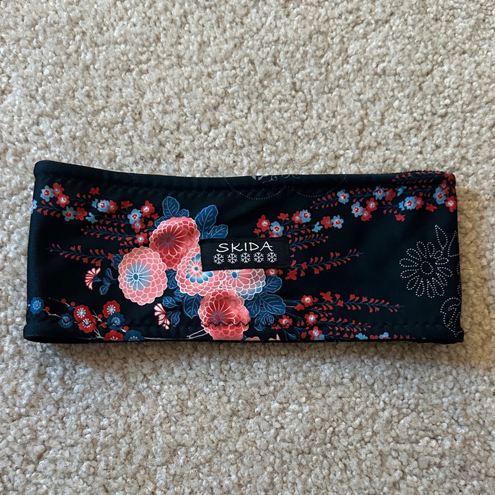 Skida Floral Black Headband